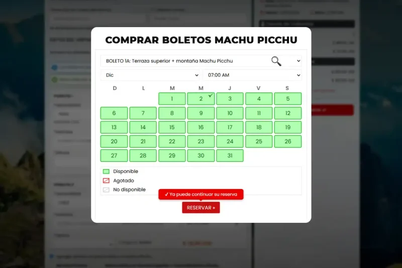 Como comprar boletos de entrada a Machu Picchu por Internet