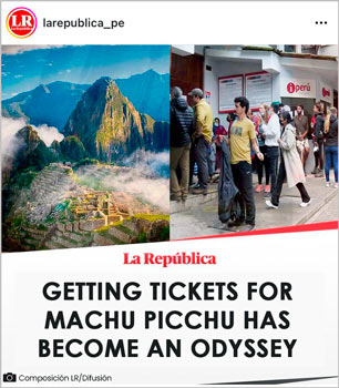 Getting tickets for Machu Picchu has become an odyssey
