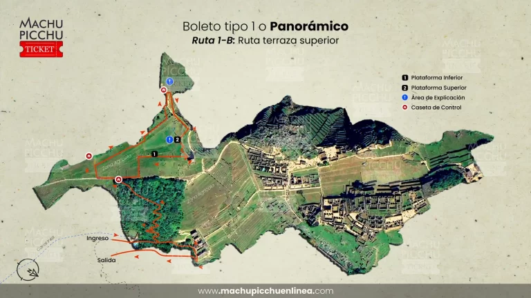 Machu Picchu boleto 1-B solo terraza superior
