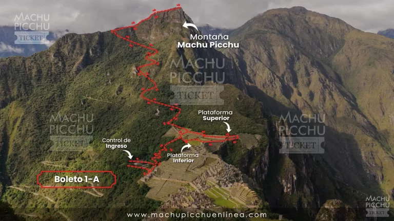 Machu Picchu Boleto 1A - Terraza Superior más Montaña Machu Picchu