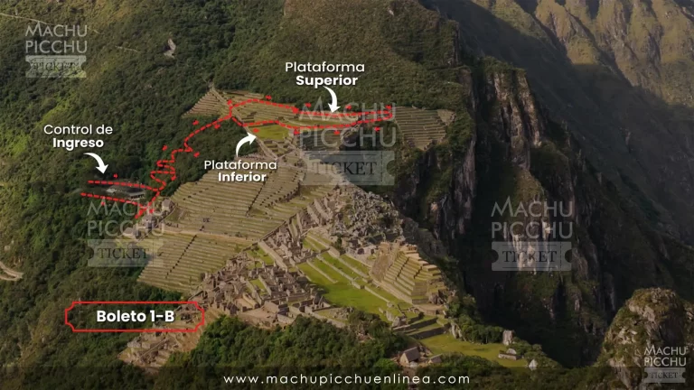 Machu Picchu Boleto 1B Solo Terraza Superior
