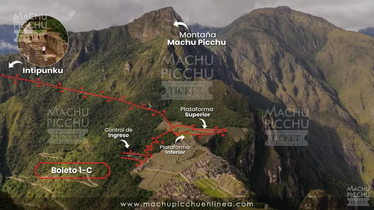 Machu Picchu boleto 1-C terraza superior más intipunku temporada alta