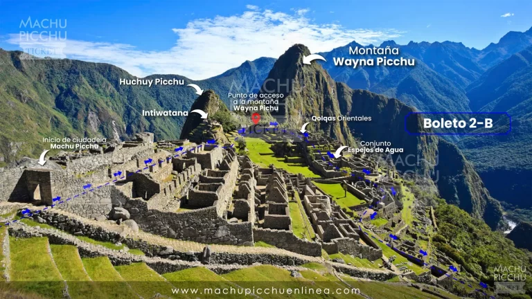 Machu Picchu boleto 2-B Ciudadela Inca con terraza inferior