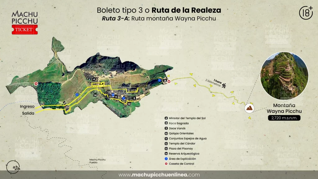 Machu Picchu boleto 3-A ciudad baja más montaña Wayna Picchu