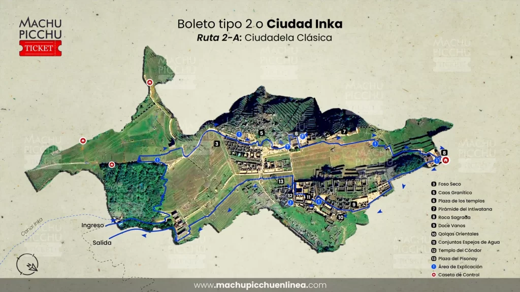 Machu Picchu boleto clásico 2 A ciudadela inca clásica